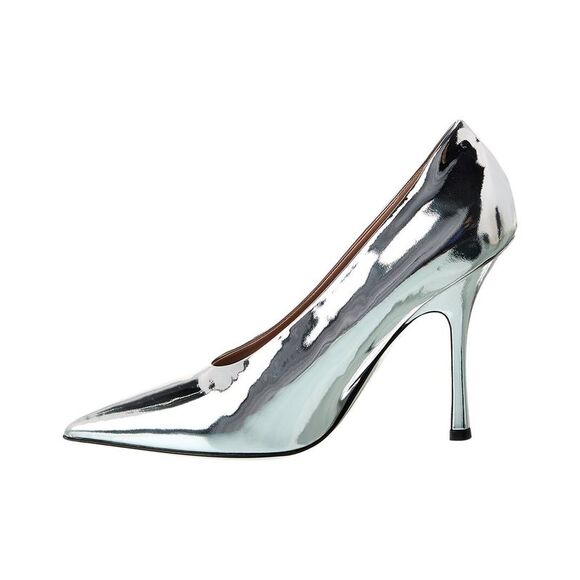 Valentino Nite-Out 110 Leather Pump, Silver - Picture 2 of 5